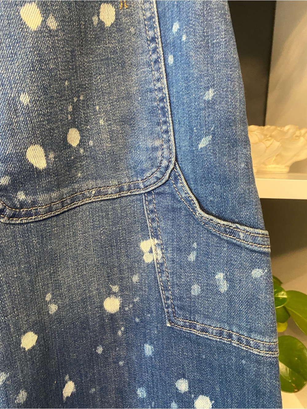 NWOT The Kaden Barrel Carpenter Pilcro Heart Paint-Splatter Jeans - Picture 9 of 9